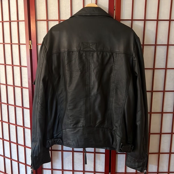 Men’s Leather Biker Jacker - Picture 5 of 5